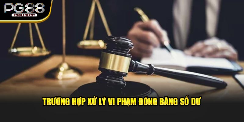 Trường hợp xử lý vi phạm đóng băng số dư 